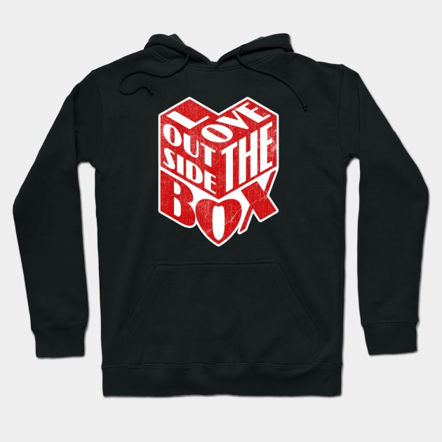 Love Outside The Box Hoodie by CreativeWear